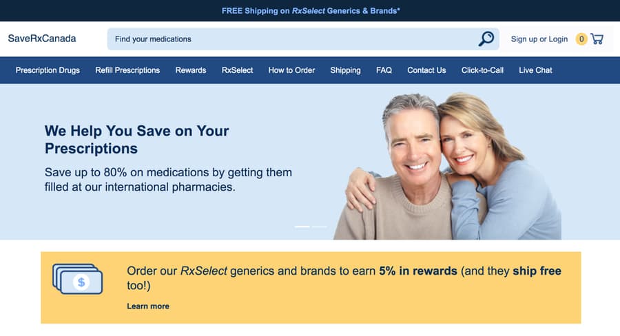 SaveRxCanada.to Eliminates Shipping Fees for Generic Medication Program